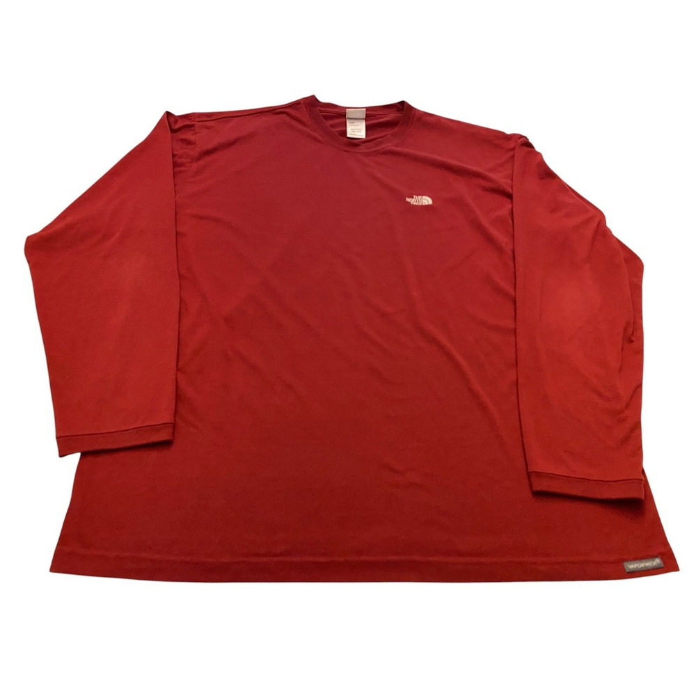 The North Face VaporWick Shirt Mens XXL Red Long Sleeve Technical Base Layer USA